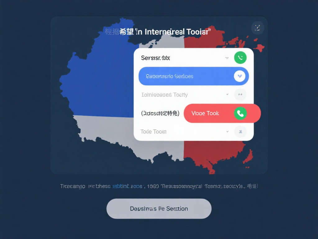 选择服务器位置。根据希望进行国际通话的国家，选择相